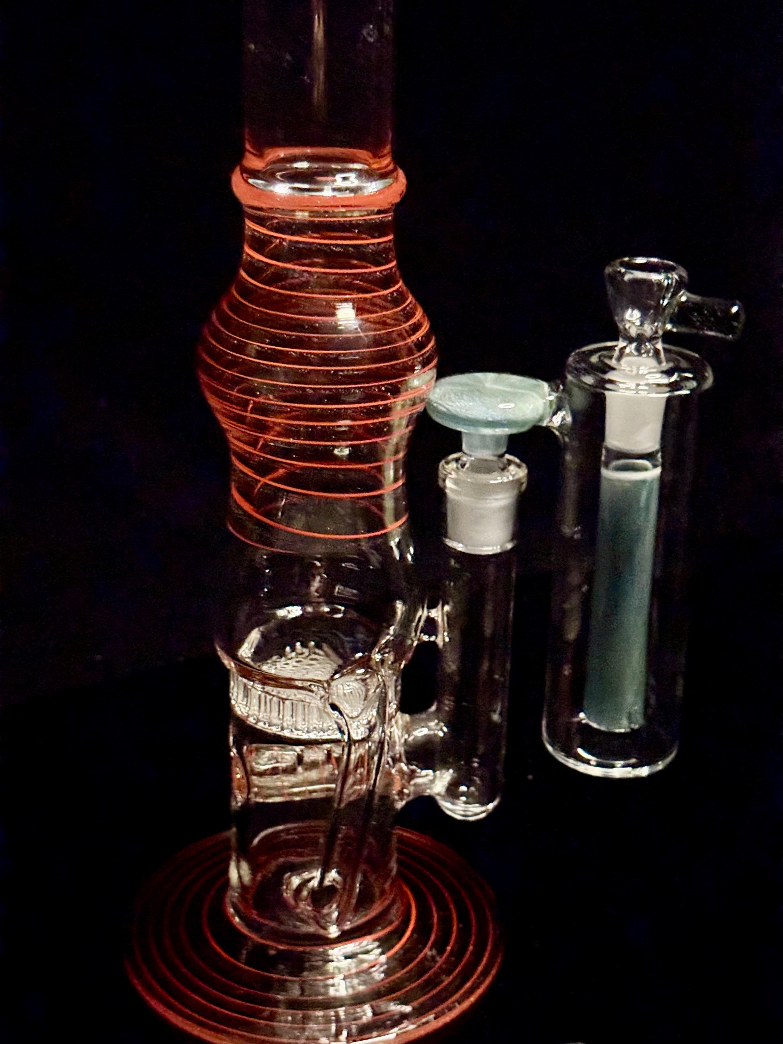 Nemo color twist honeycomb recycler tube with ash catcher