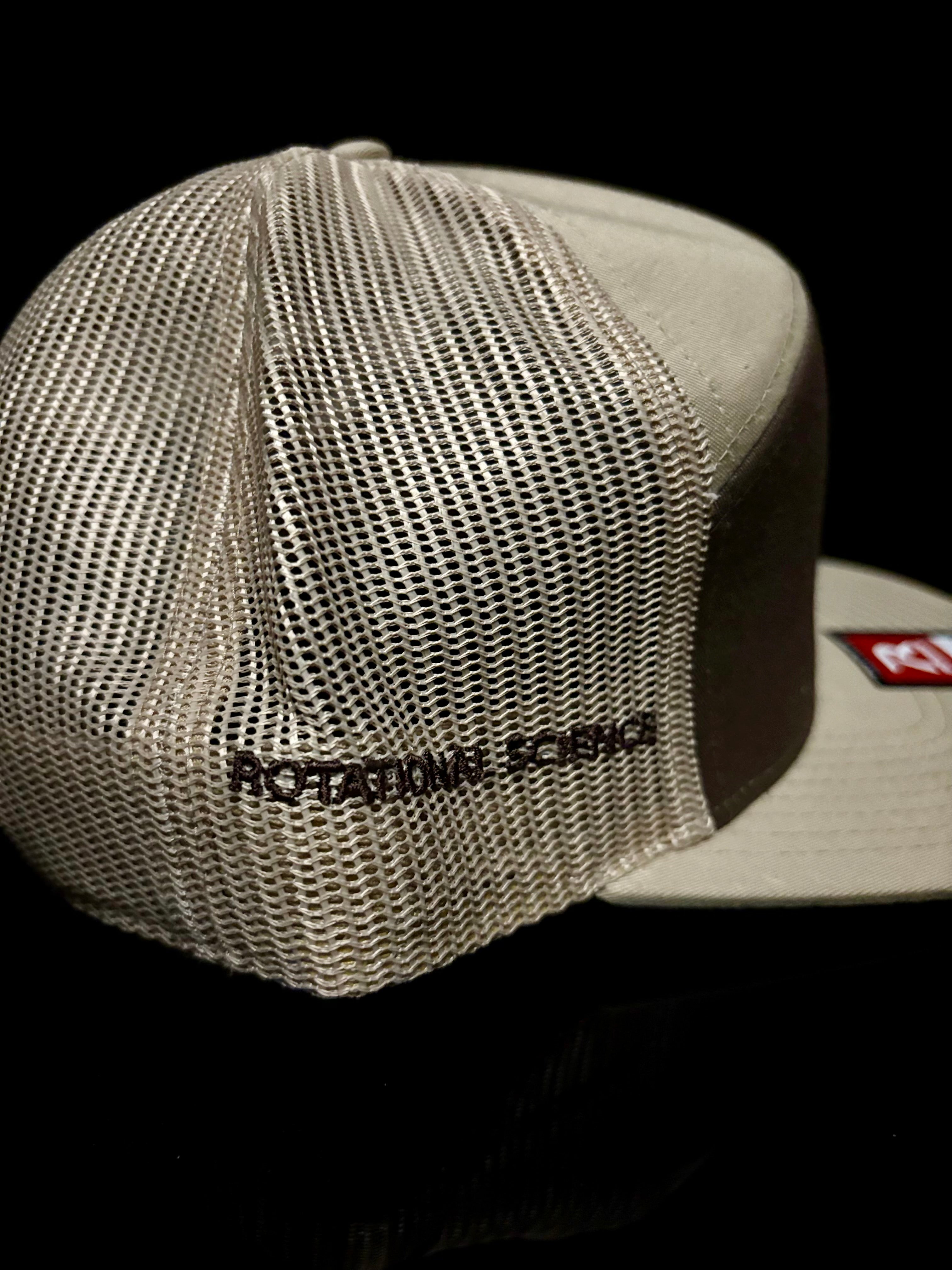 Alt Brown/Khaki with White RS Embroidery Hat