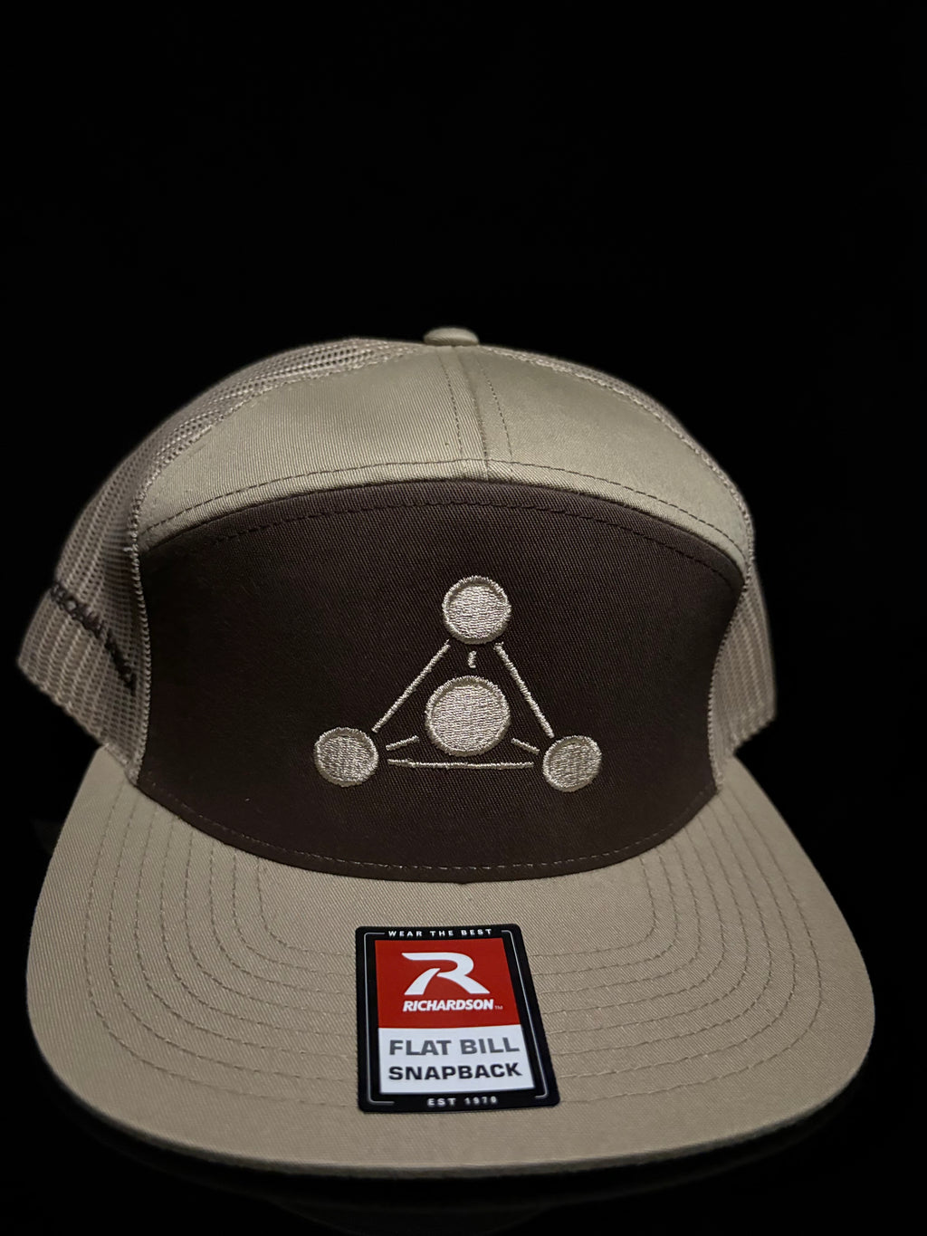 Alt Brown/Khaki with White RS Embroidery Hat