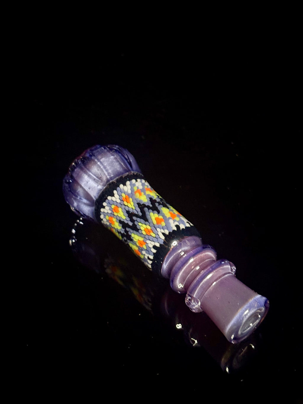 Peyote stitch hand carved chillum