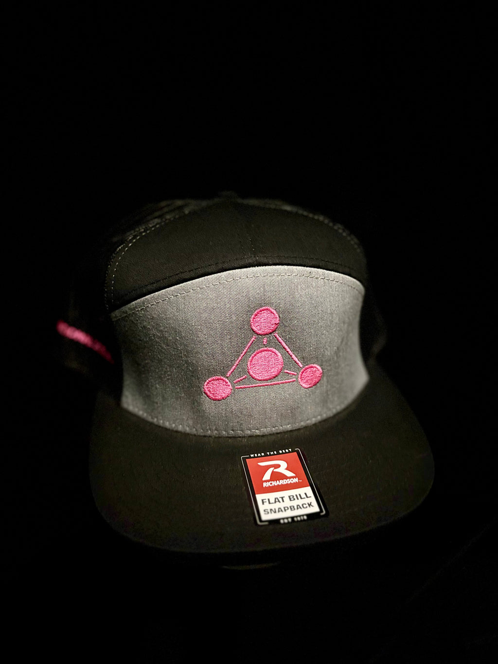Alt Heather Grey/Black with Pink RS Embroidery Hat