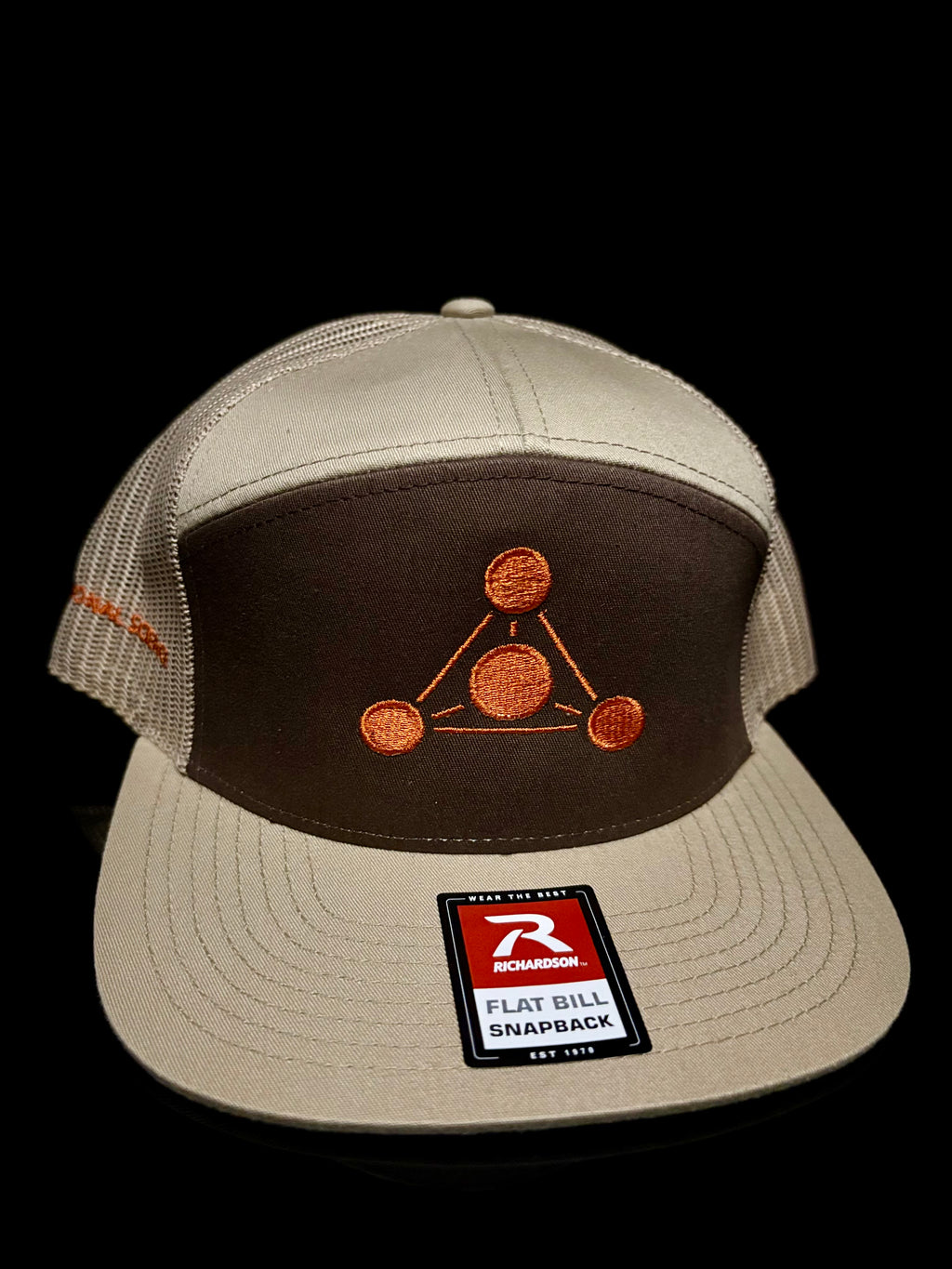 Alt Brown/khaki with Orange RS Embroidery Hat