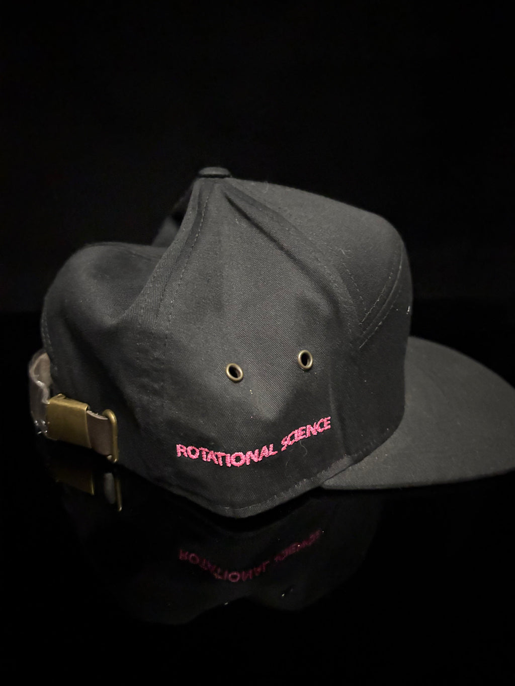 Black with Pink RS Embroidery Hat