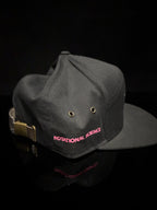 Black with Pink RS Embroidery Hat