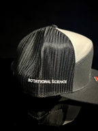 Tri Charcoal/Black /White with Tan RS Embroidery Hat