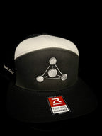 Tri Charcoal/Black /White with Tan RS Embroidery Hat
