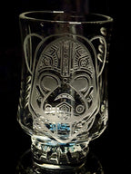 Sand Carved Space Mask Tall Cocktail RS Glass