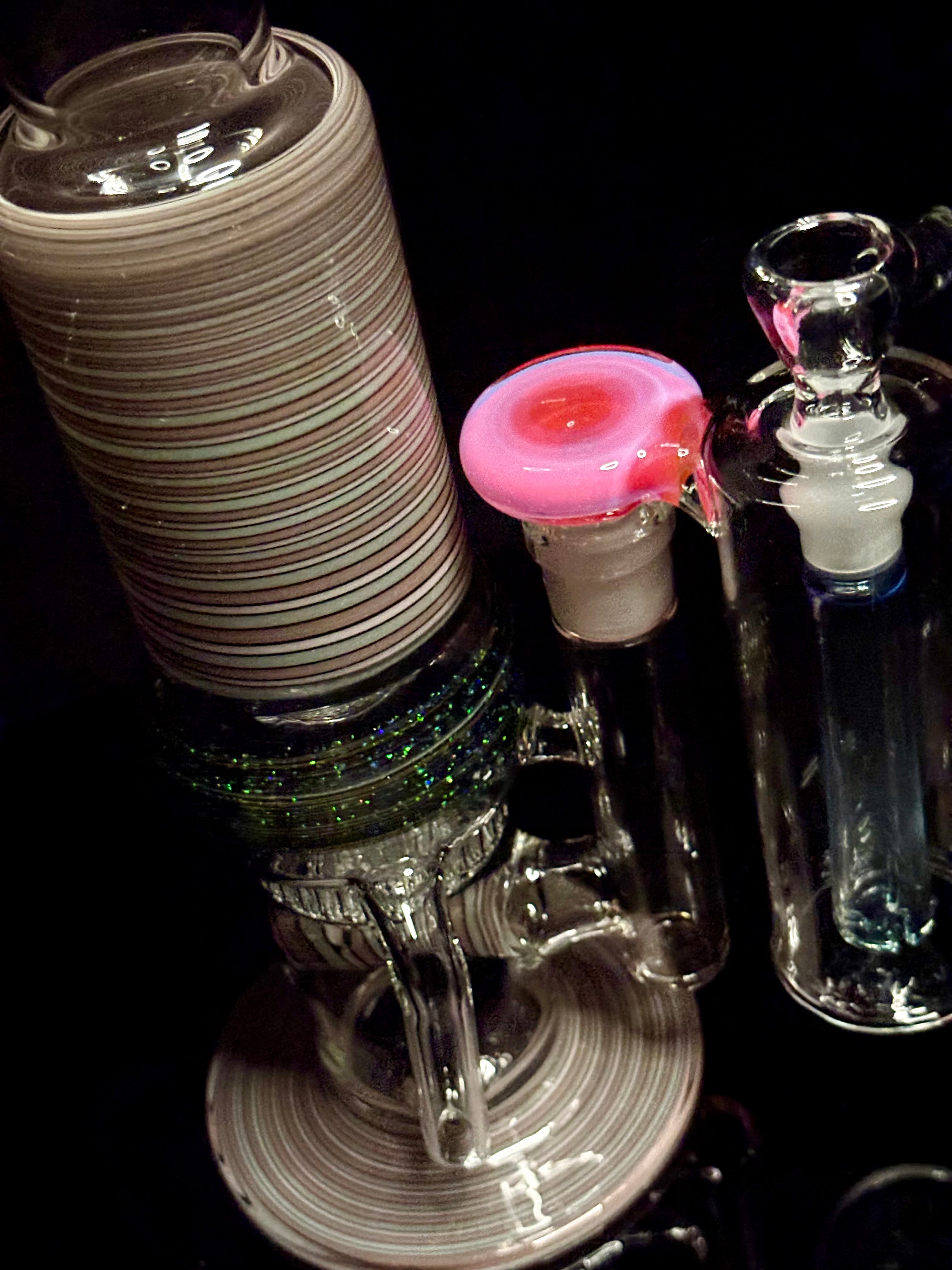 Crushed opal honeycomb Recycler tube with ash catcher