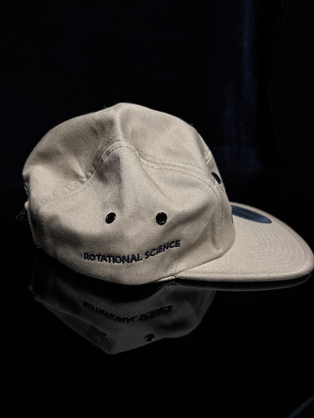 Khaki Classic Jockey with Black RS Embroidery Hat