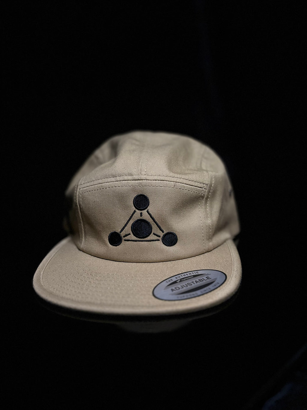 Khaki Classic Jockey with Black RS Embroidery Hat