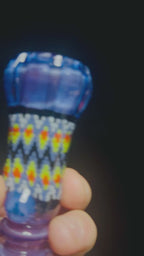 Peyote stitch hand carved chillum
