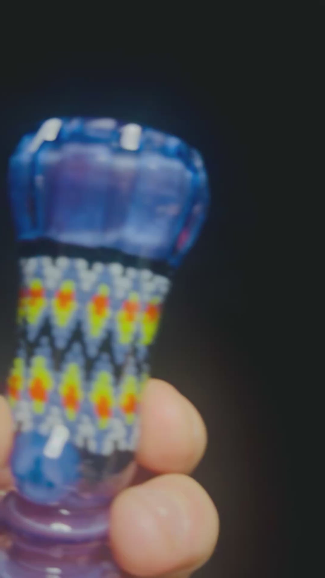 Peyote stitch hand carved chillum