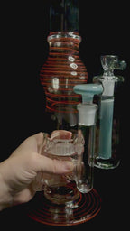 Nemo color twist honeycomb recycler tube with ash catcher
