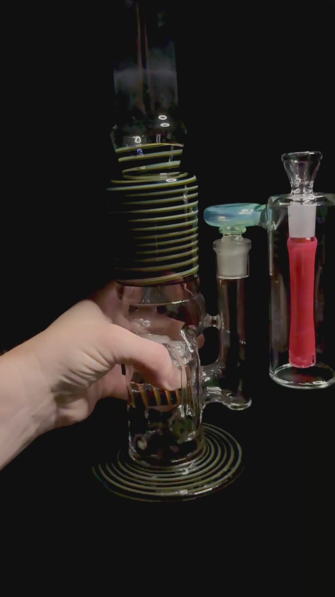 Honeycomb recycler tube with ash catcher