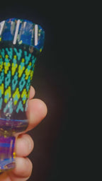 Peyote stitch hand carved chillum