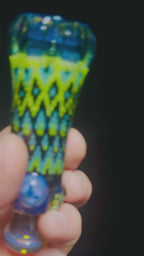 Peyote stitch hand carved chillum