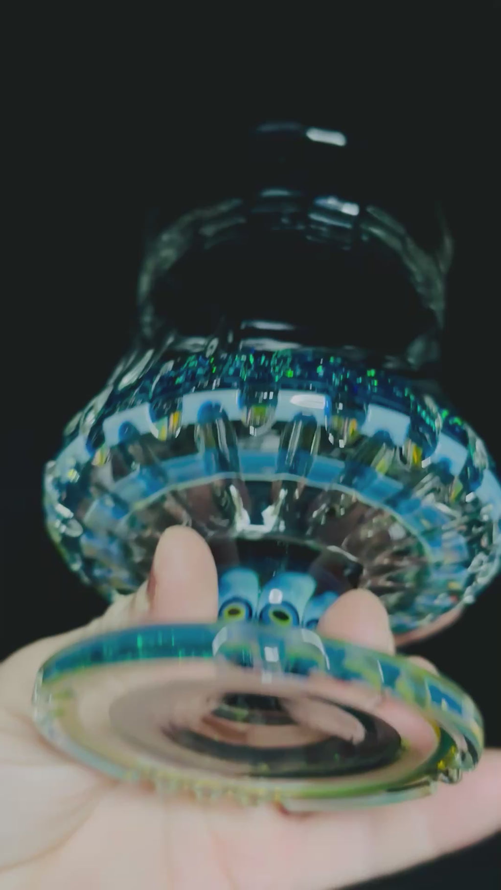 Crushed opal encalmo goblet