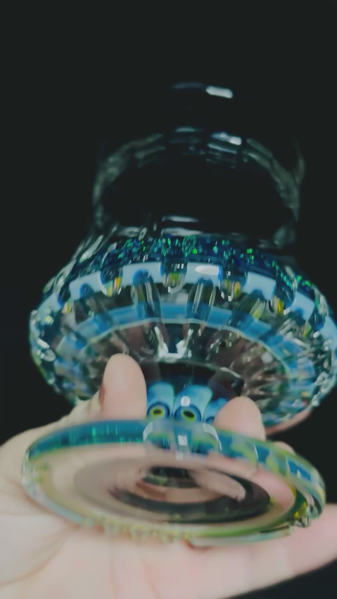 Crushed opal encalmo goblet
